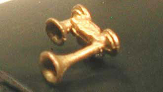 Cal Nathan K2 K13 2-Chime Air Horn -- Lost Wax Brass Casting (190-638)