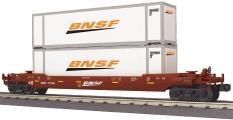 MTH O Gauge RailKing Husky Stack Car - BNSF (MTH3076904)