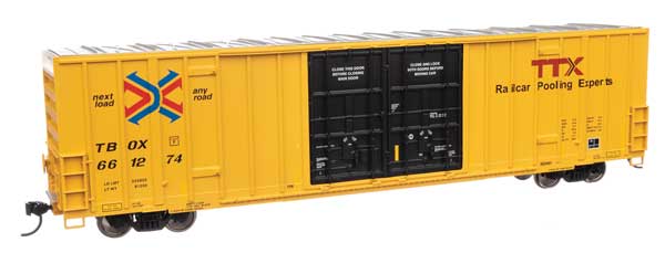 Walthers 60' High Cube Plate F Boxcar - TTX #661274 (910-3044)