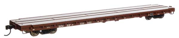 Walthers 60' Pullman-Standard Flatcar - Ready to Run -- BNSF #584990 (910-5394)