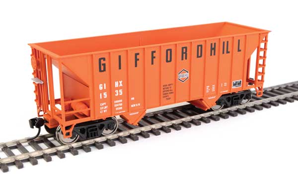 Walthers 34' 100-Ton 2-Bay Hopper - Ready to Run -- Gifford Hill GIHX #1535 (910-56600)