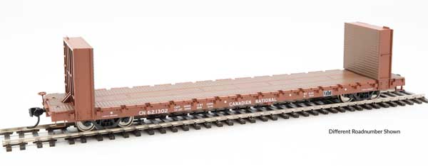 Walthers 60' Pullman-Standard Bulkhead Flatcar (48' IL) -- Canadian National #621311 (910-5836)
