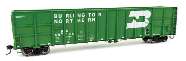 Walthers 61' Wood Chip Gondola - Ready To Run -- Burlington Northern #587136 (910-6105)