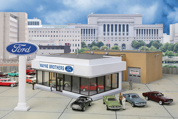 Wayne Bros. Ford Dealership -- Kit - 8-7/8 x 12-1/8 x 3-7/8" 22.5 x 30 x 9.8cm