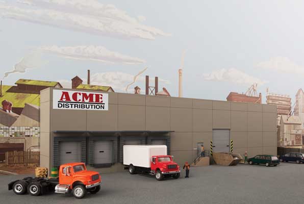 Walthers Modern Concrete Warehouse Background Building (933-4071)