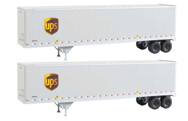 Walthers 45' Stoughton Trailer 2-Pack - Assembled UPS (949-2213)