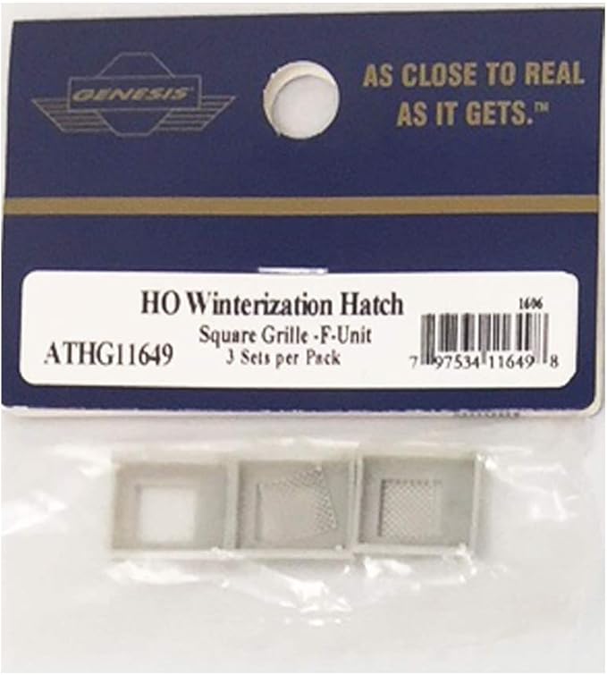 HO Winterization Hatch Set w/Square Grille, F-Unit (ATH11649)