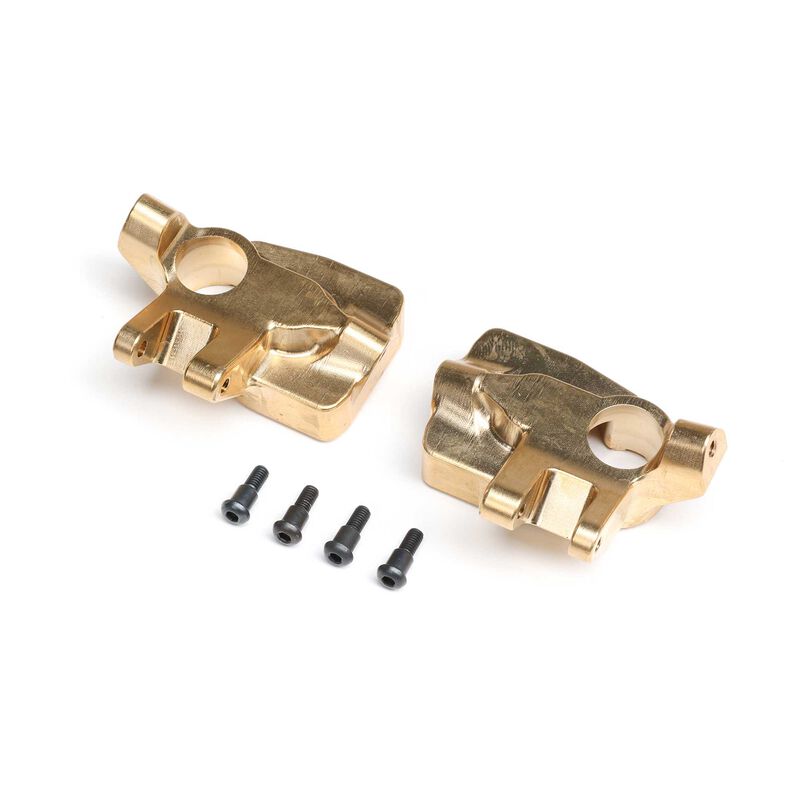 Axial Portal Knuckles (Left/Right), Brass (69.5g ea), AF16P: AXP8 (AXI-2200)