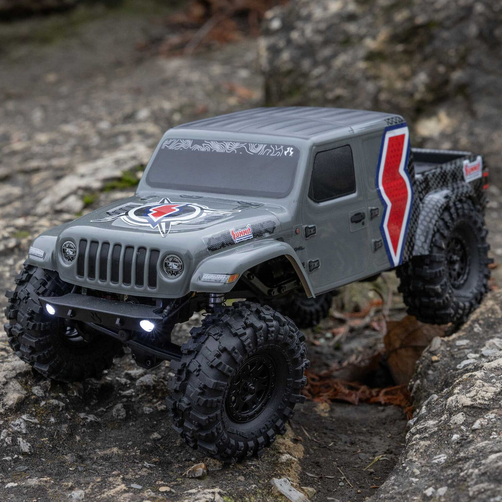 Axial 1/24 SCX24 Summit Racing Jeep Gladiator 4X4 Rock Crawler RTR Gray (AXI-2324)