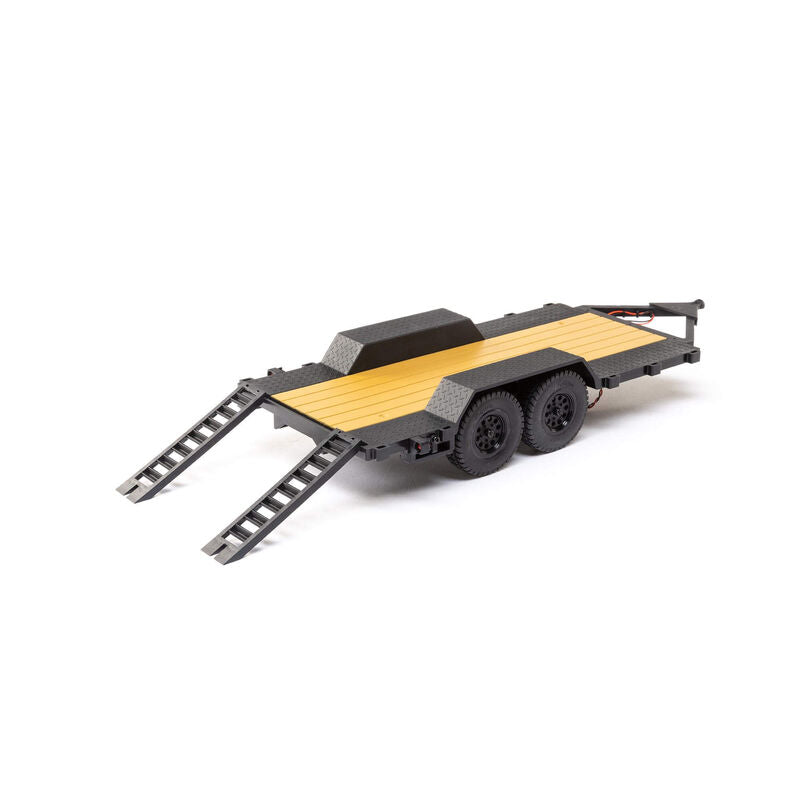 Axial SCX24 Flat Bed Mini Vehicle Trailer w/LED Taillights (AXI00009)