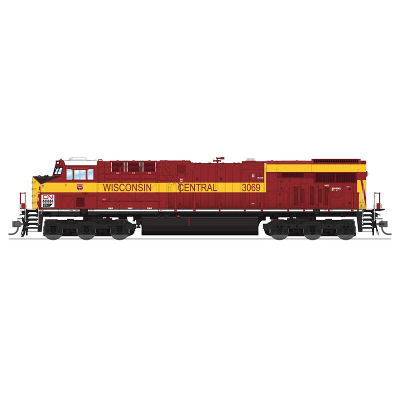 Broadway Limited HO, GE ES44AC, CN #3069, Wisconsin Central Heritage Paint, Paragon4 Sound/DC/DCC (NP) BLI8534) )