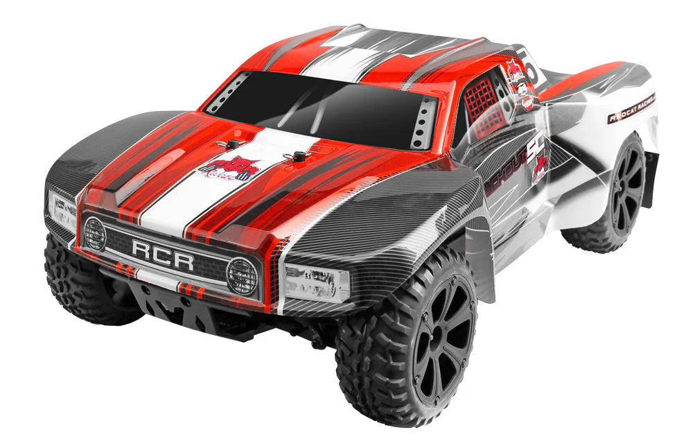 RedCat Blackout-SC-Red 1/10 scale Brushed Electric Short Course Truck (Blackout-SC-Red)