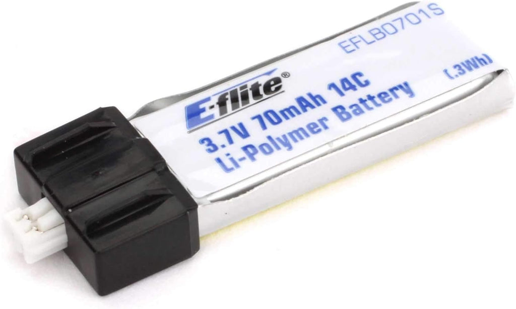 E-flite 70mAh 1S 3.7V 14C LiPo Battery (EFLB0701S)