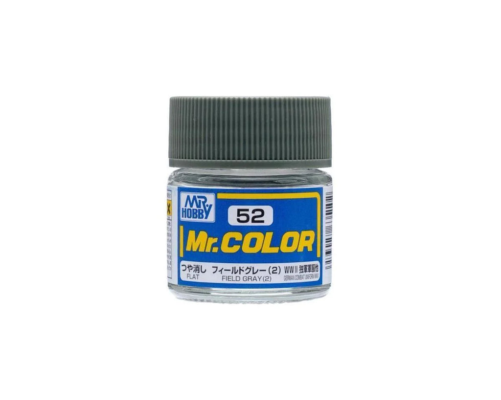 GSI Creos Mr. Hobby C52 Flat Field Gray Acrylic Paint (10ml) (GUZC052)