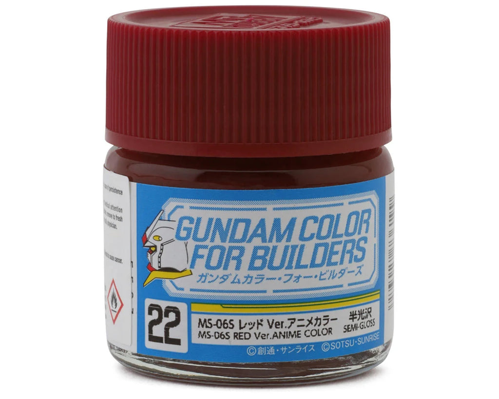 GSI Creos Mr. Hobby "Gundam Color" Acrylic paint (MS-06S Gundam Red) (10ml) (GUZUG22)