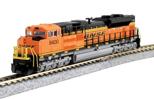 Kato EMD SD70ACe with Nose Headlight - Standard DC -- BNSF Railway #9079 (ORANGE, BLACK, YELLOW; wedge Logo    (KATO1768527)