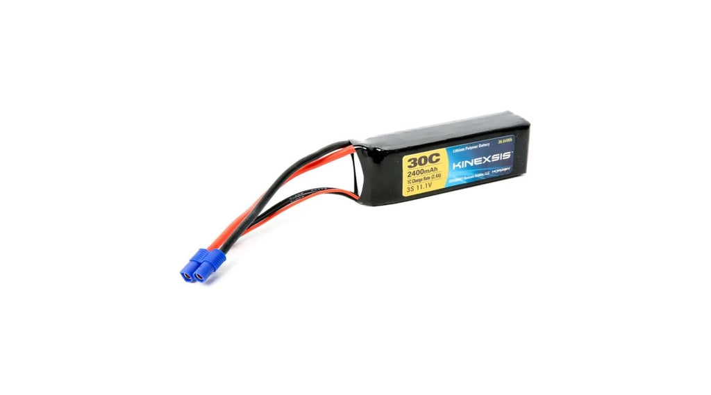 Kinexsis 11.1V 2400mAh 3S 30C LiPo, 13AWG, EC3 (KXSB0027)