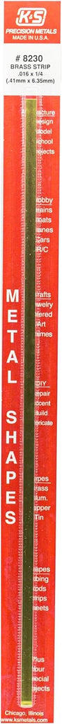 K&S Brass Strip, 25" Wide x 12" Long (K+S8230)