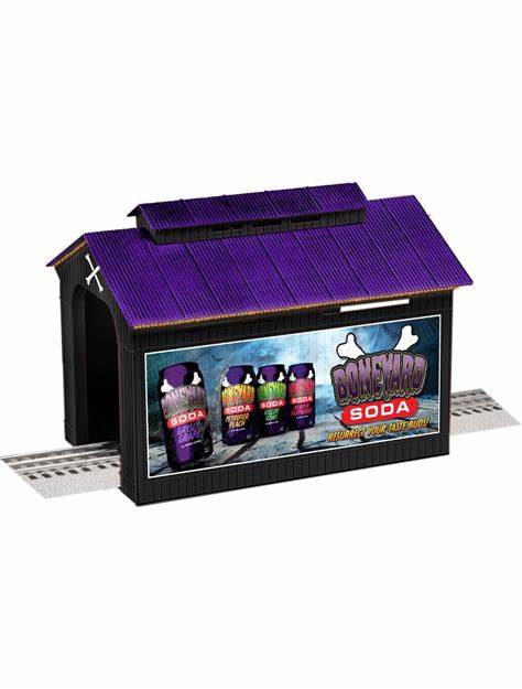 Lionel O Halloween Lighted Half Covered Bridge Built up (LNL2129330)