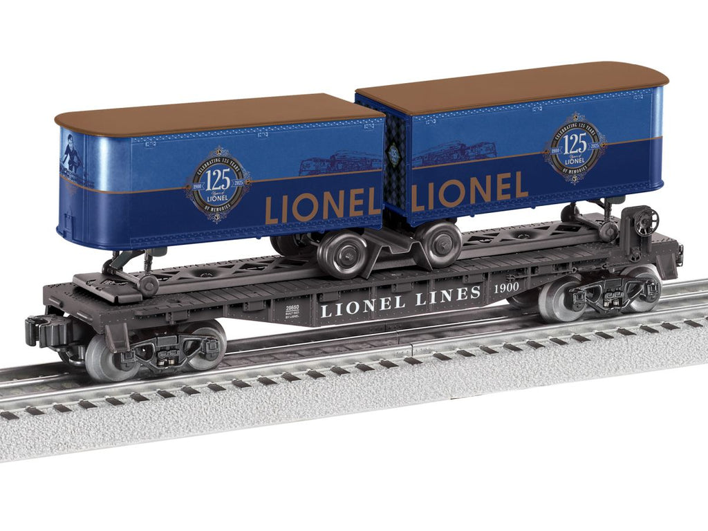 Lionel O RTR Lionel 125th Flatcar with Piggyback Trailers (LNL2528650)