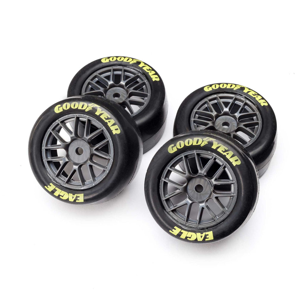 Losi Goodyear Eagle Mounted Tires, Soft (4): NASCAR (LOS-1937)