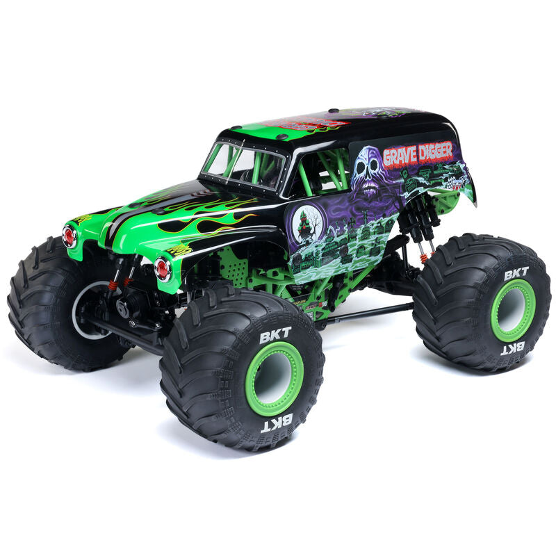 Losi LMT 2.0 Grave Digger Solid Axle 4x4 RTR Brushless Monster Truck (Green) w/DX3 Smart DSMR 2.4GHz Radio (LOS04028T1)