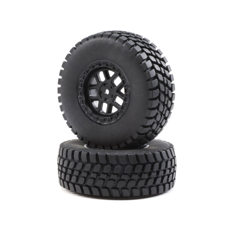 Losi 1/10 Alpine Front/Rear 2.2/3.0 Pre-Mounted Tires, 12mm Hex (2): Baja Rey (LOS43025)