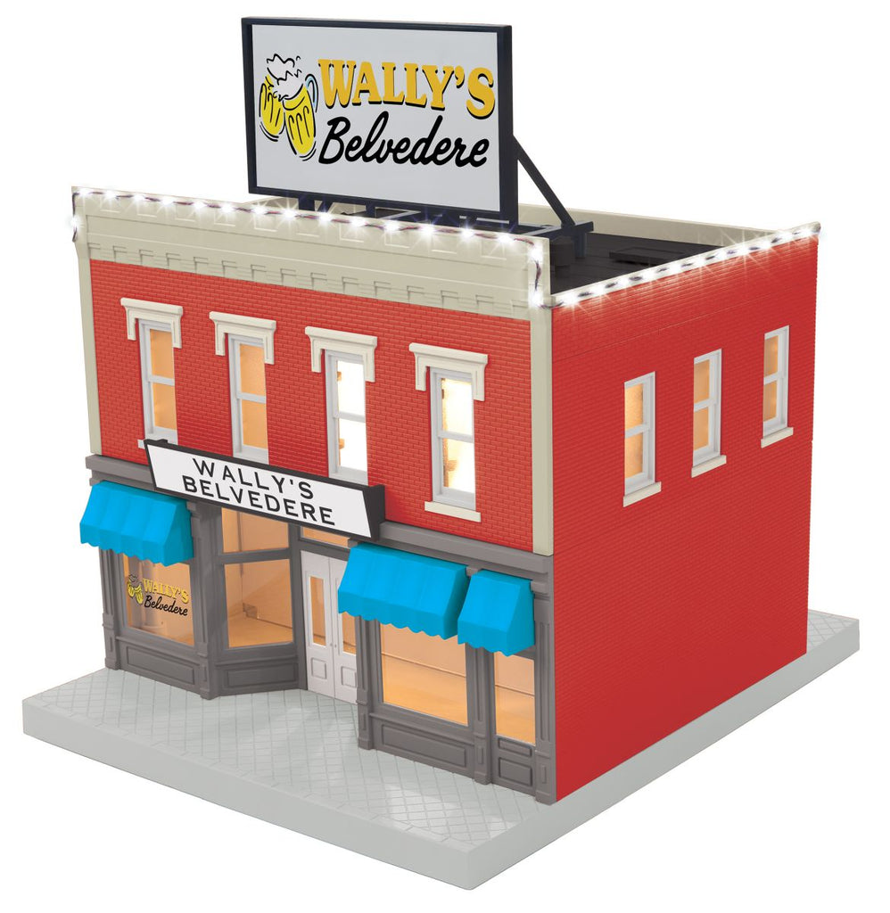 MTH O 2-Story Building Wally’s Belvedere w/LED Lights (MTH3090684)