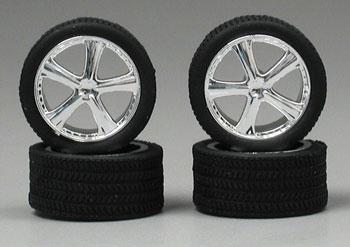 Pegasus Belagios Chrome Rims with Tires (4) (PGH1262)