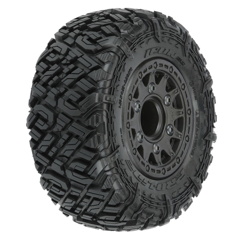 Pro-Line 1/10 Icon M2 Front/Rear 2.2"/3.0" SC Mounted 12mm Blk Raid (2) (PRO1018210)