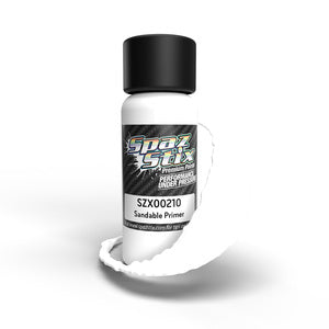 Spax Stix High Quality Sandable Primer, Airbrush Ready Paint, 2oz Bottle (SZX00210)