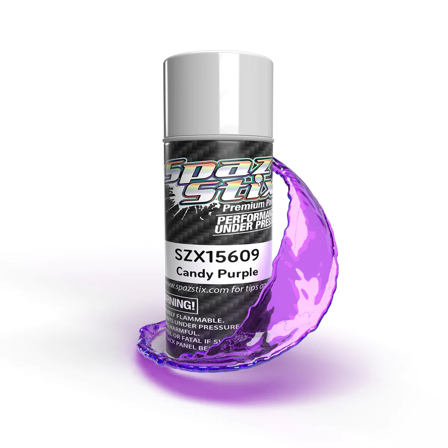 Spaz Stix - CANDY PURPLE AEROSOL PAINT, 3.5OZ CAN (SZX15609)
