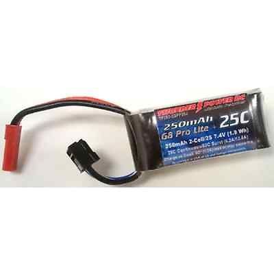 THUNDER POWER RC 250MAH 2S 7.4V G8 PRO LITE+ 25C LIPO, (THP2502SPP25J)