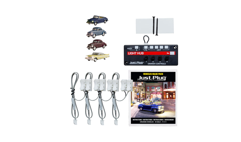 Woodland Scenics Cruising Vehicle Value Pack - N Scale (WOOJP5919)