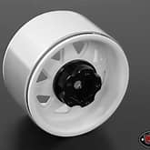 RC4WD 5 Lug Deep Dish Wagon 1.9" Steel Stamped Beadlock Wheels (White) (RC4ZW0242)