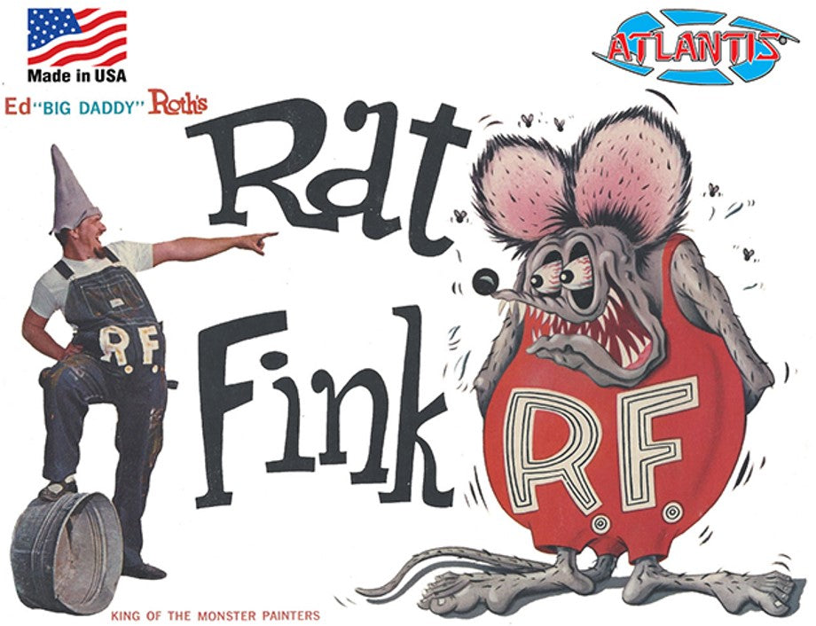 Alantis  Ed Big Daddy Roth Rat Fink Figure 6" Tall (formerly Revell)   (AAN1305)