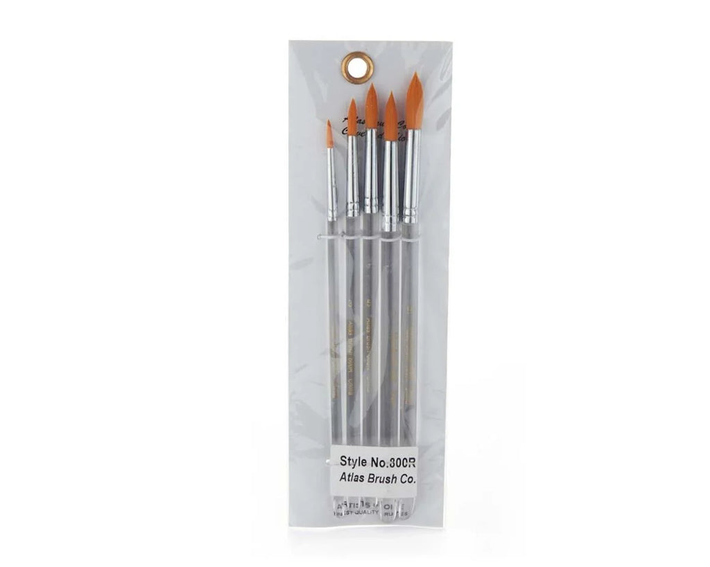 Atlas Brush Taklon 5pc Round Set (ABS800R)