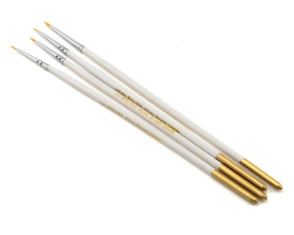Atlas Brush Taklon Spotter Detail Brush Set (4) (ABSRG-104)
