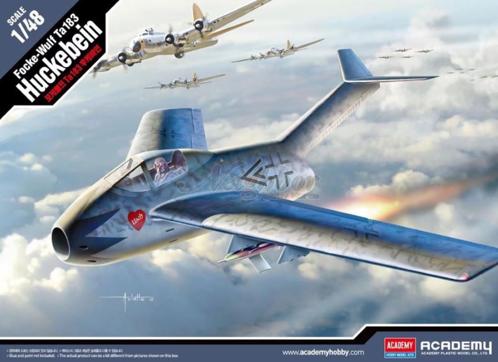 Academy 1/48 WWII Focke Wulf TA183 Huckebein German Fighter (ACY12327)