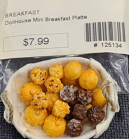 DollHouse Mini Breakfast Platte  (BREAKFAST)