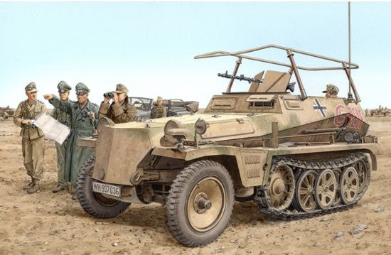 Dragon 1/35 SdKfz 250/3 Greif Rommel’s Command Halftrack w/Full Interior (2 in 1) (DML-6911)