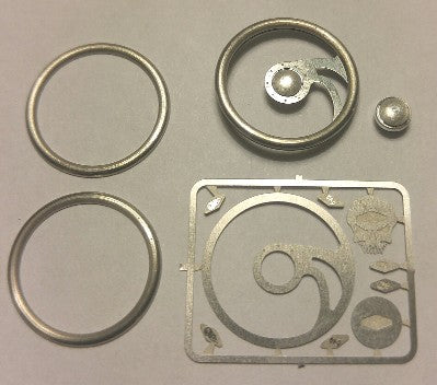 Detail Master 1/24-1/25 Fury Skull Billet Steering Wheel Kit (DTM-3124)