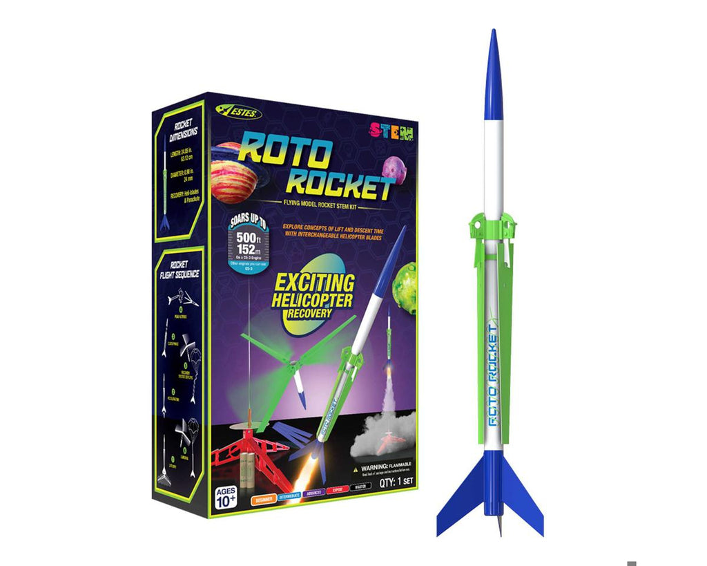 Estes Beginner Roto Rocket Model Rocket STEM Starter Set (EST0648)