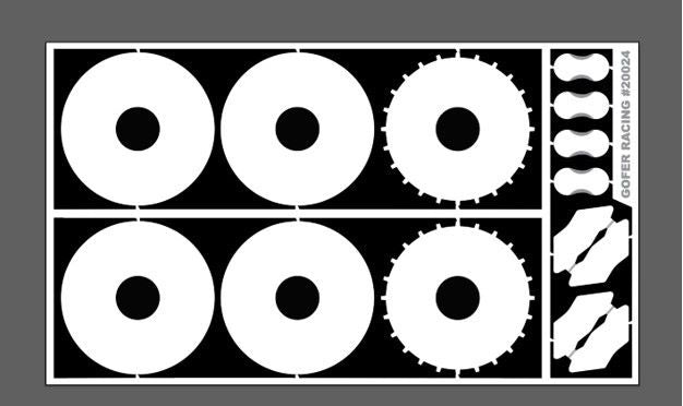 Gofer Racing1/24-1/25 Photo-Etch 13" Dia. Disc Brakes (GOF20024)