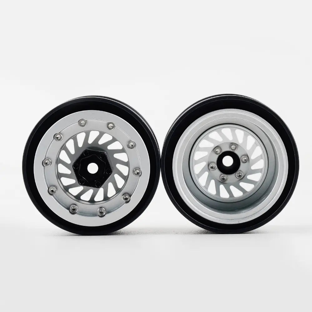 Hamilton Hobbies TRX4MT Beadlock Wheels for Traxxa s 1/18 Ford F-150 Bigfoot Mini RC Monster Truck Upgrades Part (HAMXD035)