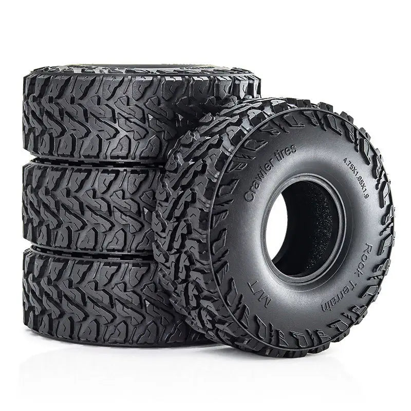 Hamilton Hobbies 4PCS 120mm 1.9 Inch Rubber Rocks Wheel Tires (HAMXL012)