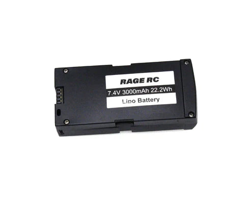 Rage RC 2S 7.4V 3000 mAh Battery w/ Case; Stinger GPS (RGR4465)