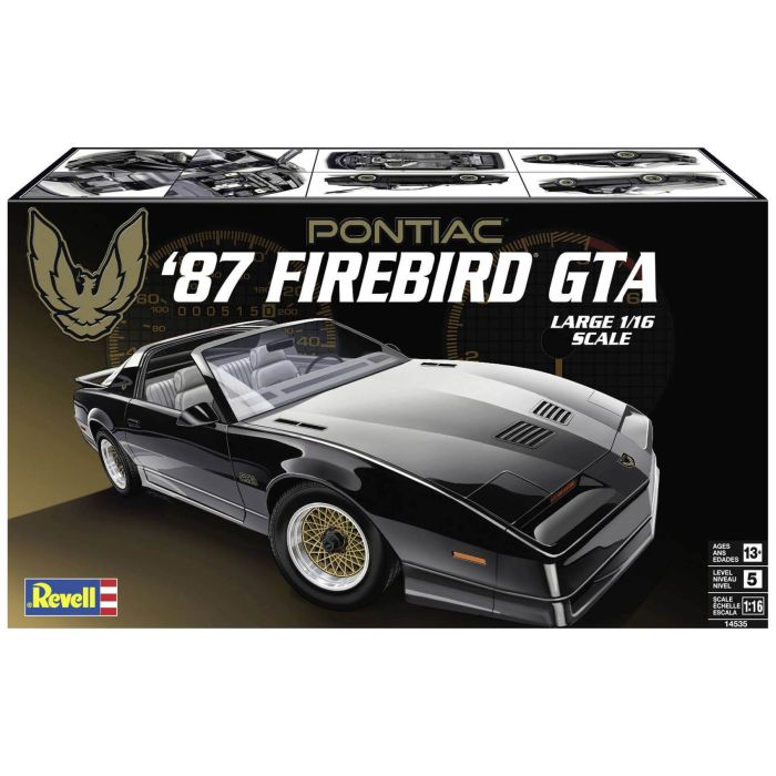 Revell 1/16 1987 Pontiac Firebird GTA Plastic Model Kit  (RMX14535)