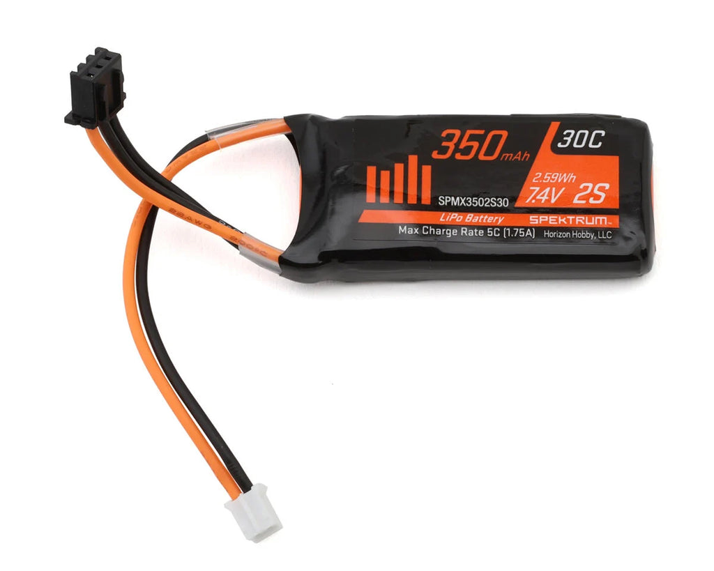 Spektrum RC SCX24 2S LiPo 30C Battery Pack (7.4V/350mAh) w/PH2.0 Connector (SPMX3502S30)