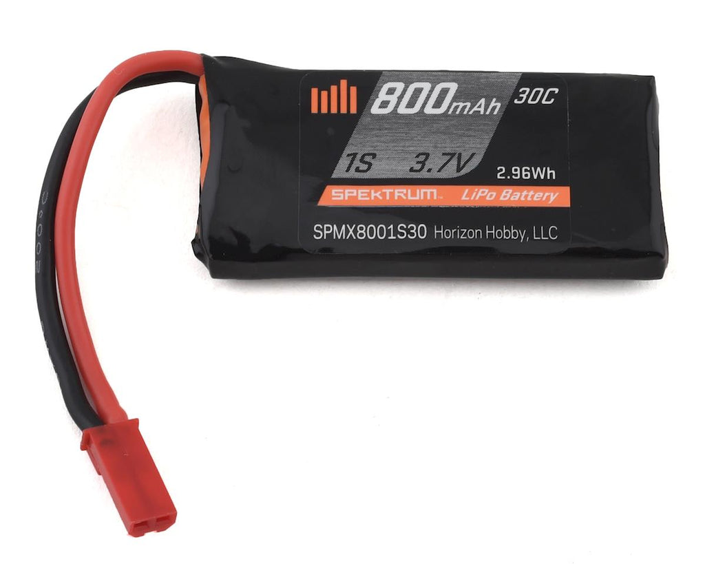 Spektrum RC 1S LiPo 30C LiPo Battery (3.7V/800mAh) w/JST Connector (SPMX8001S30)